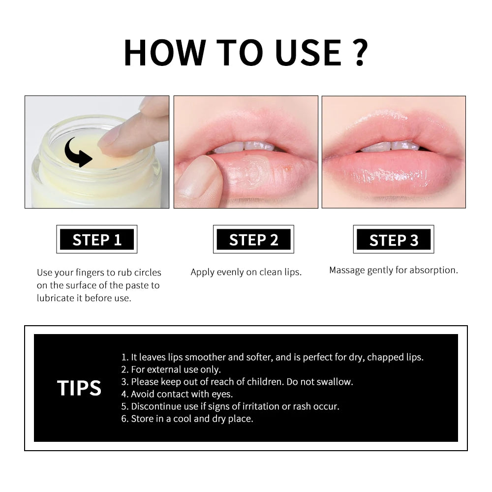 Moisturizing&Hydrating Lip Collagen Repairs Dry Strengthens Lip Barrier Prevent Lip Tears Or Oremature Wrinkles Soft Lips Mask