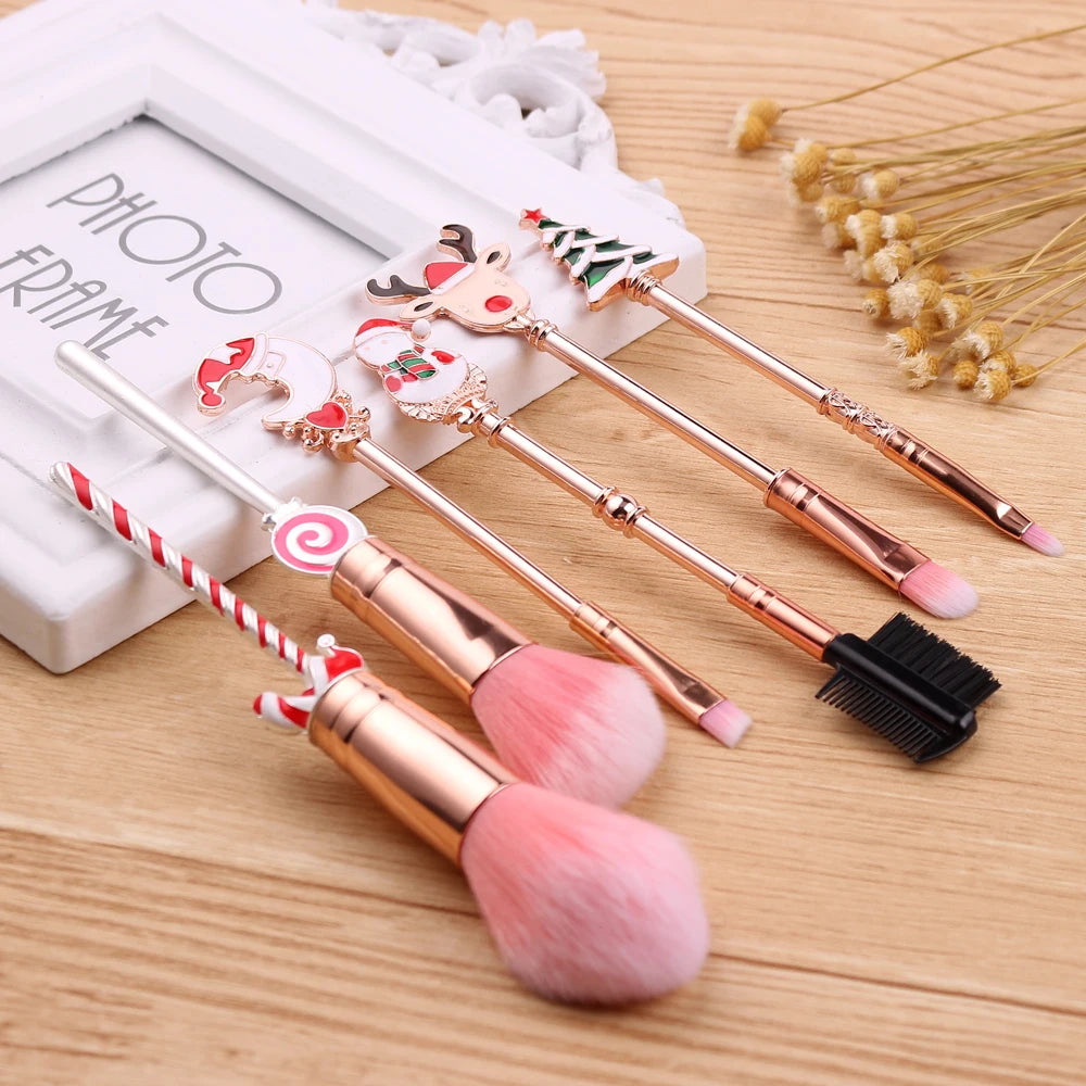 Christmas series makeup brush, creative design, candy Christmas tree eye shadow brush, Christmas ball special makeup tool