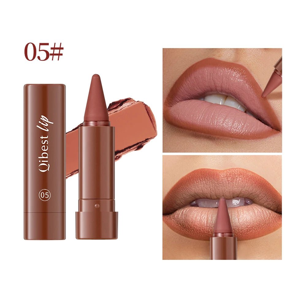 Tapered Gradient Lip Liner Matte Nude Brown Velvet Lipstick Waterproof Non Sticky Contouring Tint Lipliner Crayon Lip Makeup