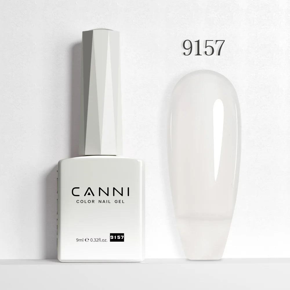 CANNI 9ml Nail Gel Polish HEMA TPO FREE Transparent Jelly Color Nude Pink French SoakOff UV LED Varnish Lacquer Milky White DIY