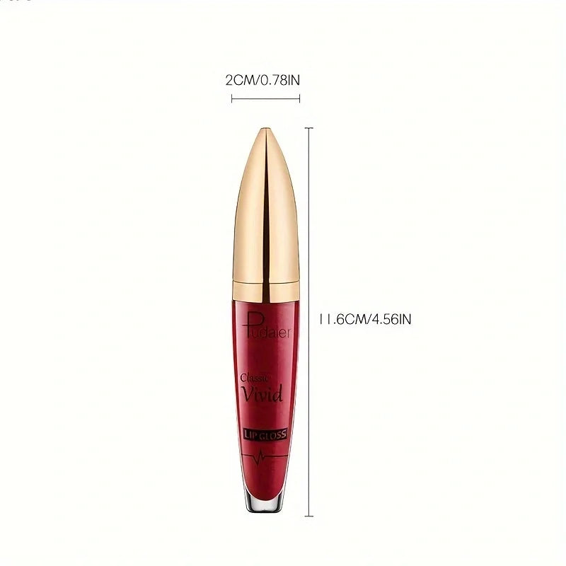 High pigmented Shiny lipstick, long-lasting, glossy waterproof lipstick - party stage role-playing Valentine's Day gift