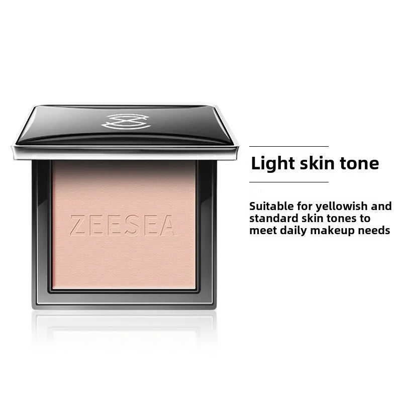 ZEESEA Pressed Mineral Makeup Natural Powder Foundation with Finishing Powder Medium to Full Coverage Vegan Friendly