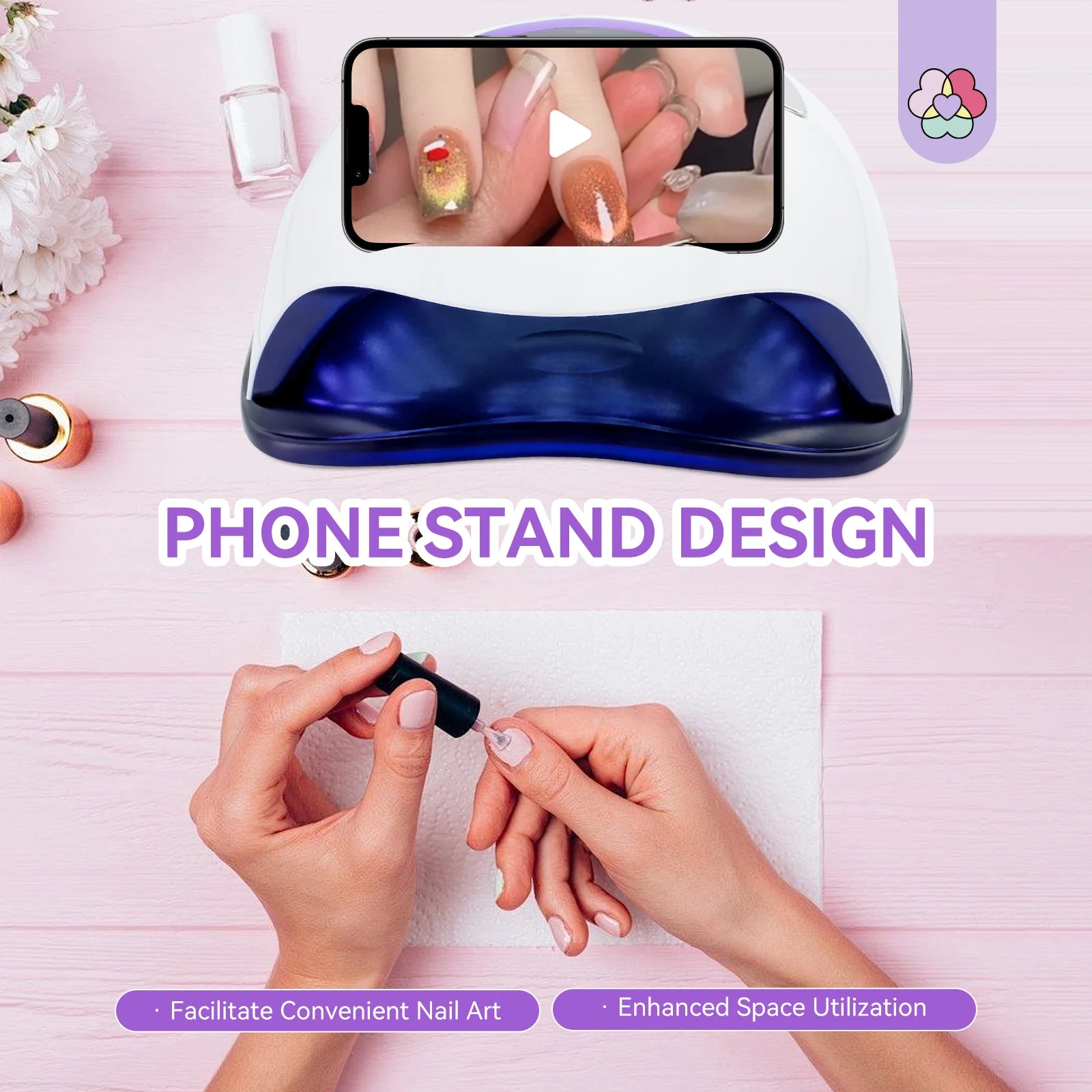SAVILAND UV LED Nail Lamp 300W Nail Curing Lamps For Home Salon Powerful LED Drying Lamps For All Gel Polish Nail Equipment