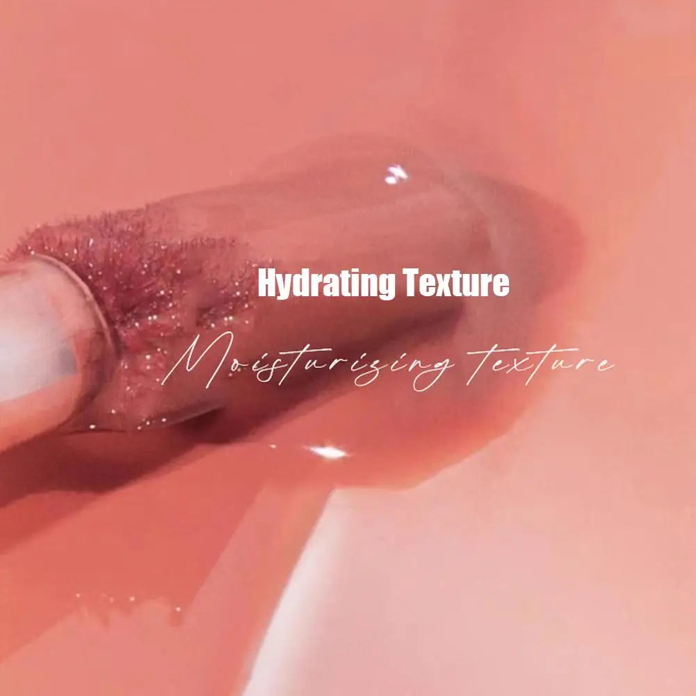 Watery Light Clear Lip Glaze Lasting Hydration Lip Gloss Glassy Mirror Lipgloss Silky Moisturizing Non Fading Liquid Lipstick