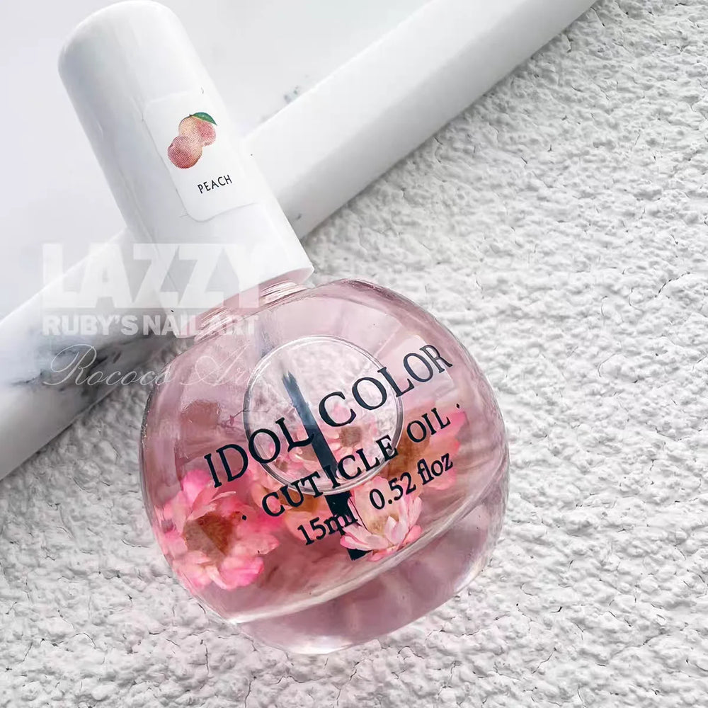 15ml Peach Nail Nutrition Oil Fruit Flower 8 Smells Nutritional Treatment Nail Cuticle Revitalizer Oil Nourish Skin -Winter Need