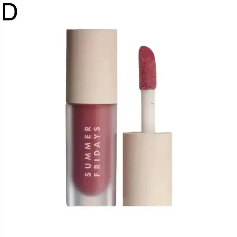 Summer Friday's Vanilla Beige Lip Balm Moisturizing Transparent Lipstick Set Smooth Soft Tube Mirror Lip Gloss Lip Makeup