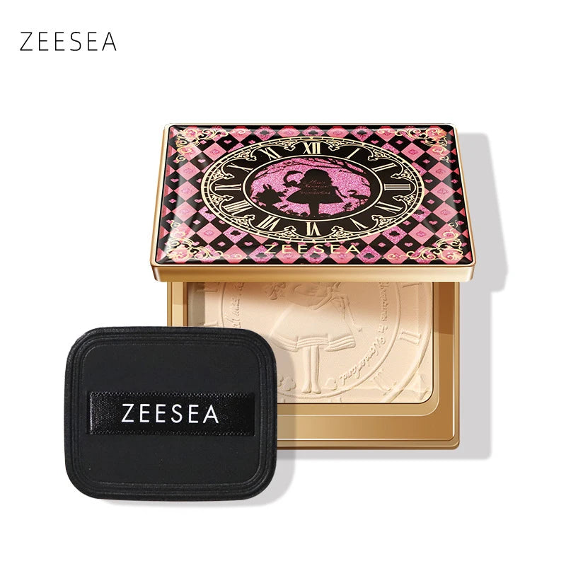 ZEESEA Compact Foundation Powder Natural Light Coverage Matte Soft Waterproof Oil Control Powder