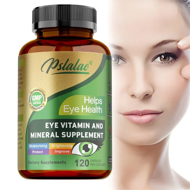 Lutein Eye Vitamins Supplement - with Lutein, Vitamin C and Zeaxanthin, Eyestrain, Dry Eyes & Vision Health Supplement