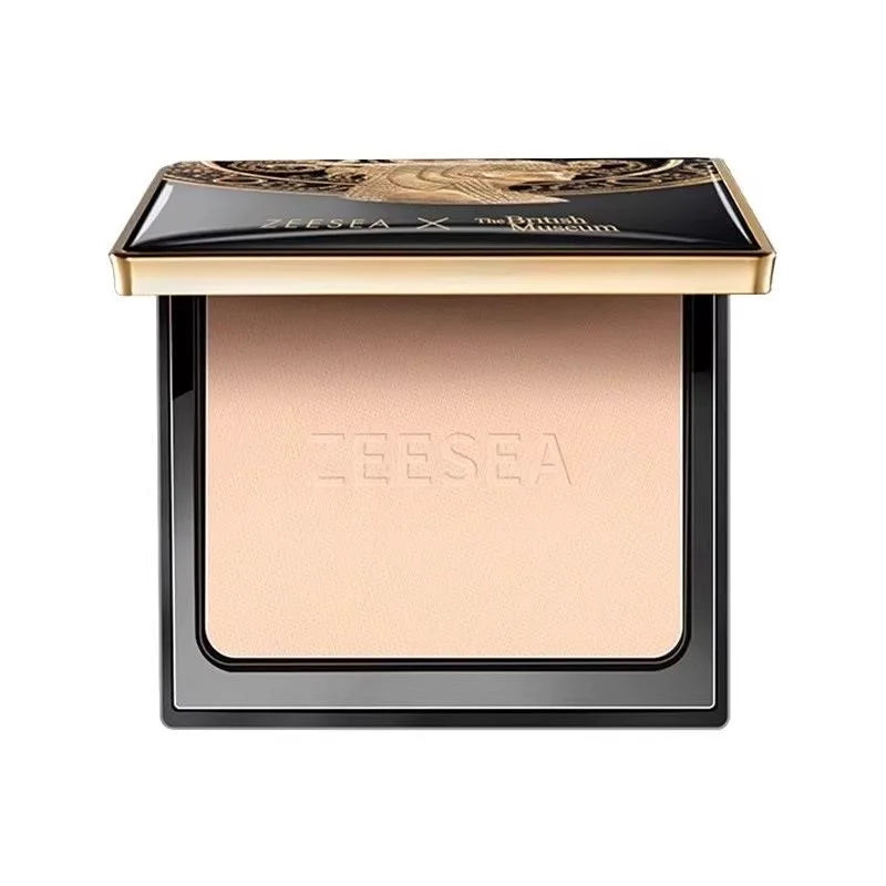 ZEESEA Pressed Mineral Makeup Natural Powder Foundation with Finishing Powder Medium to Full Coverage Vegan Friendly