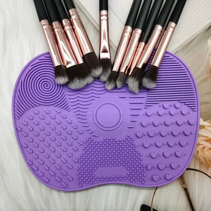 Silicone Brush Cleaner Cosmetic Make Up Washing Brush Gel Cleaning Mat Foundation Makeup Brush Cleaner Pad Scrubbe Board