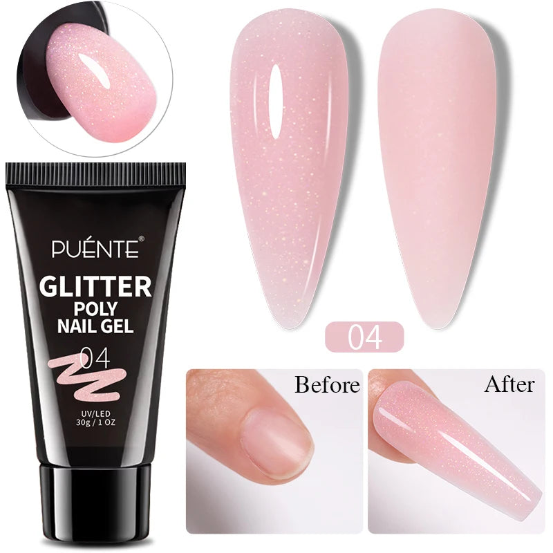 8ML Christmas Sparkling Reflective Diamond Glitter Liner Gel Nail Polish Soak Off UV Semi-Permanent Nail Art Varnish Manicure