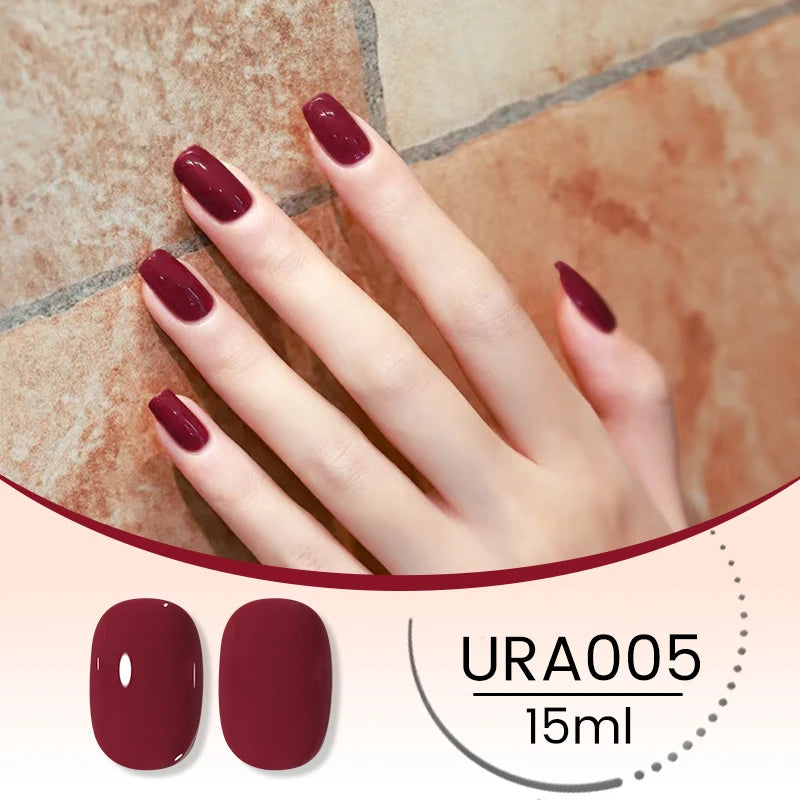 UR SUGAR 15ml Crystal Milky Jelly White Nude Gel Nail Polish Transparent Semi-permanent UV Gel Nail Art Soak Off Gel Varnish