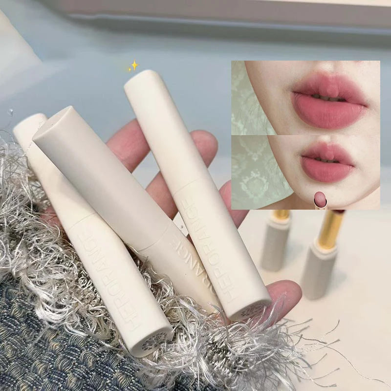 Low Saturation Matte Lipstick Cream Velvet Not Easy To Fade Lipstick Nude Matte Red Lip Gloss Waterproof Lasting Lip Tint Makeup