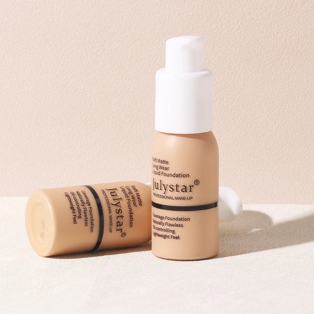 Julystar 10 Colours Matte Moisturising Finishing Foundation Waterproof Long Lasting No Makeup Removal Face Powder