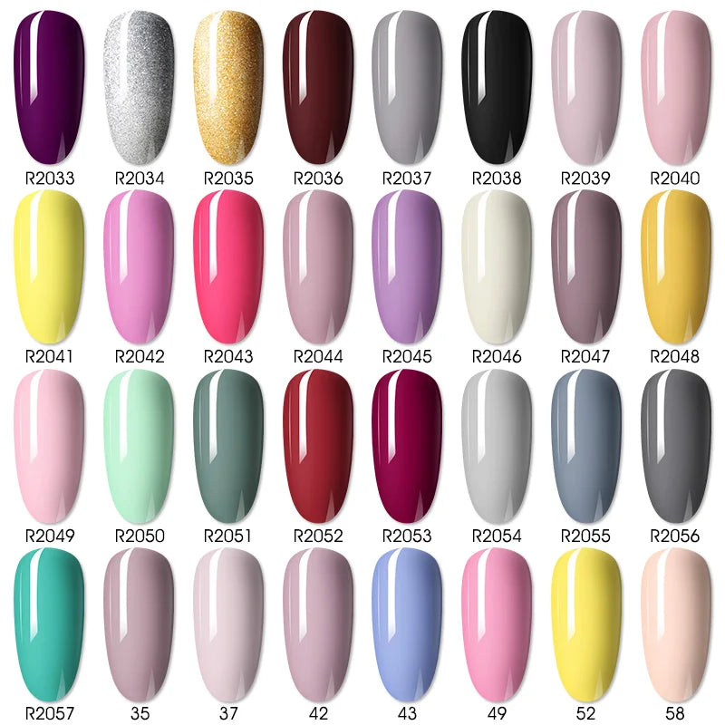 ROSALIND Gel Nail Polish Matte Base Top Coat For Soak Off Gel Polish UV LED Gel Semi Permanent Varnishes Design Nail Art