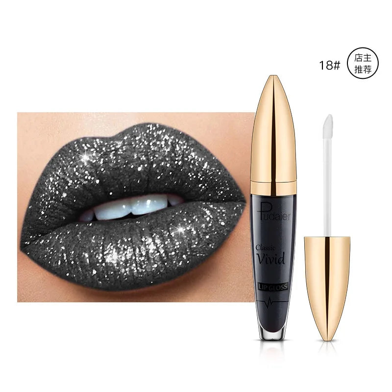 High pigmented Shiny lipstick, long-lasting, glossy waterproof lipstick - party stage role-playing Valentine's Day gift