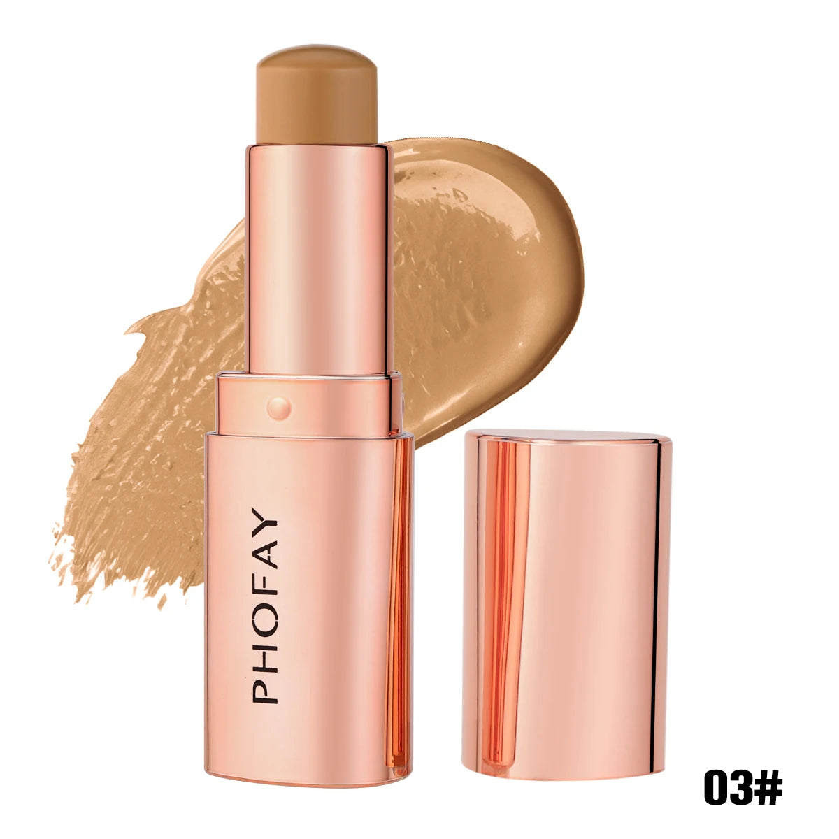 PHOFAY 1Pc Multi-purpose Contour Stick Natural Matte Highlighters Nose Shadow Cream Lasting Contouring Bronzer Face Makeup Cosme