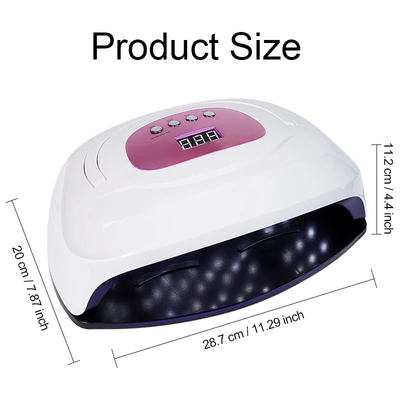 Nail Polish UV/LED Lamp 4 Timer Modes LCD Display with 57 LEDS Nails Fordrying Dryer Manicure Salon Tools for Acrylic Gel Art