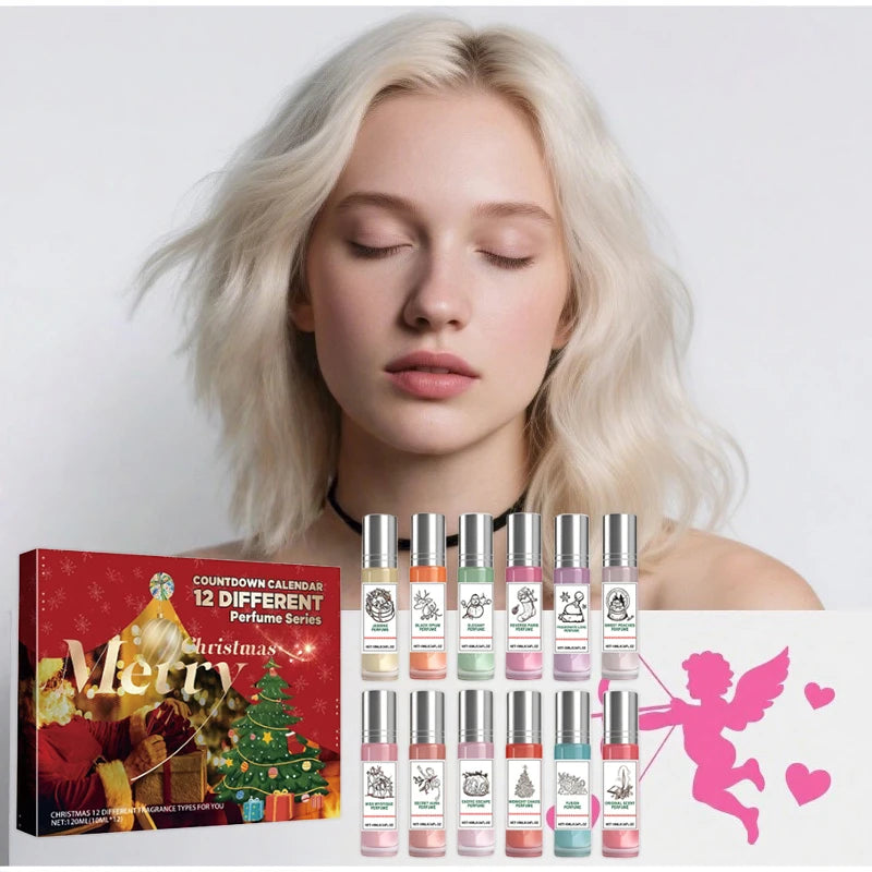 Christmas Perfume Gift Set 12pcs Different Scents Pheromone Eau De Toilette Long-lasting Christmas Gift For Friends Perfume Gift