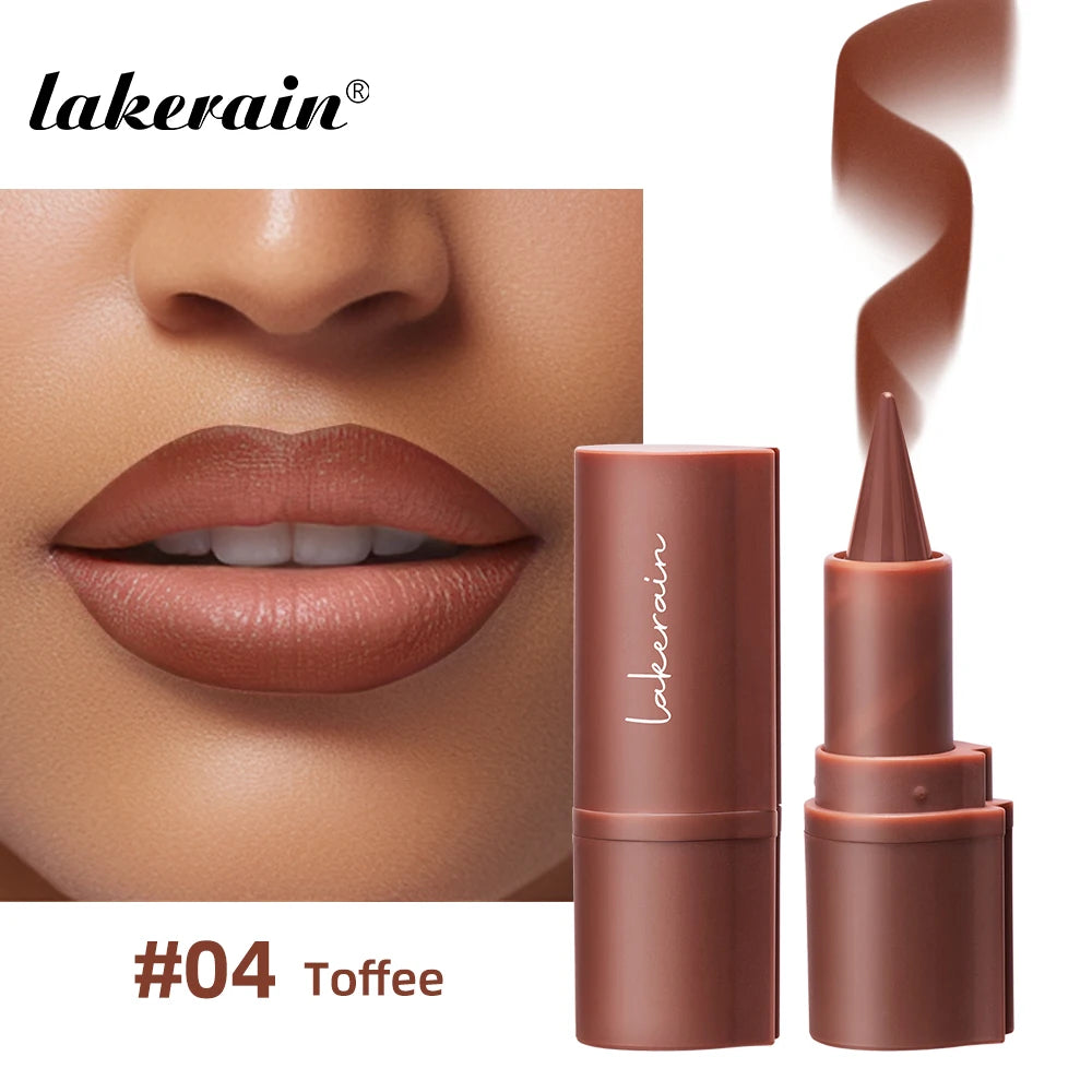 2-in-1 Lipstick Lip Liner Pointed Tip Long-Lasting Moisturizing Color-Payoff Lip Makeup for Everyday Use