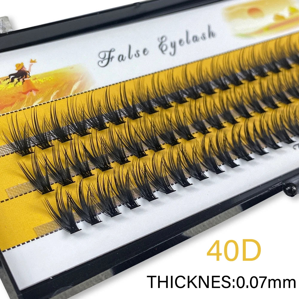 1box big capacity 60 bundles 20D eyelash extensions 0.07mm C curl mink eyelashes Individual lashes natural style Free Shipping