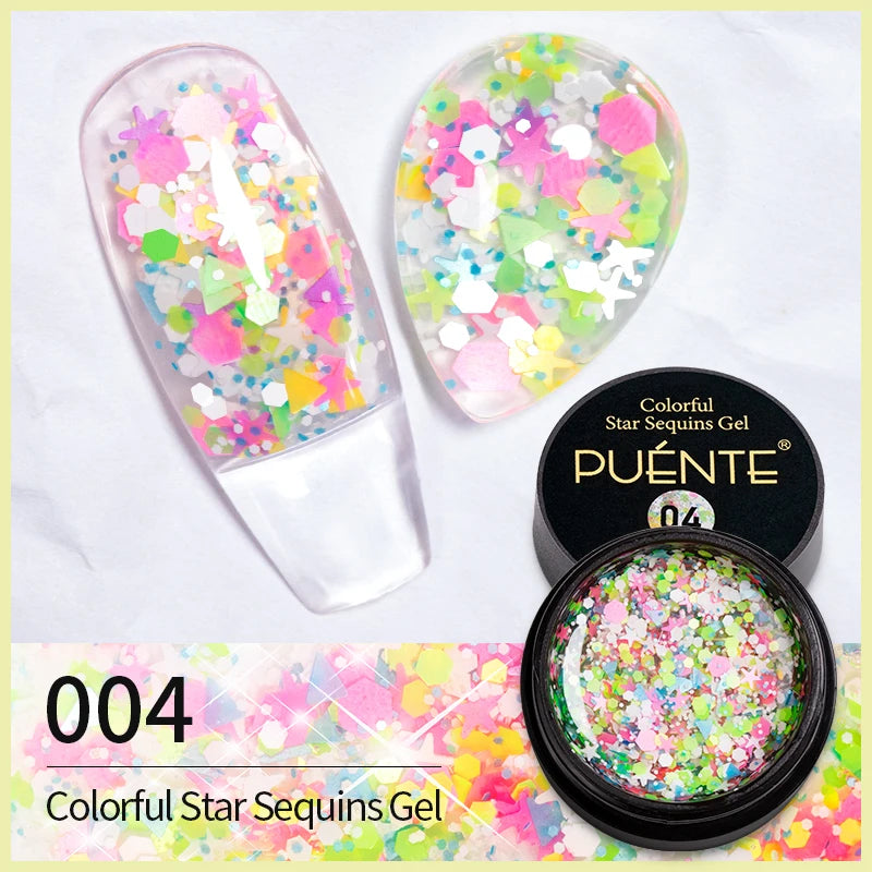 8ML Christmas Sparkling Reflective Diamond Glitter Liner Gel Nail Polish Soak Off UV Semi-Permanent Nail Art Varnish Manicure