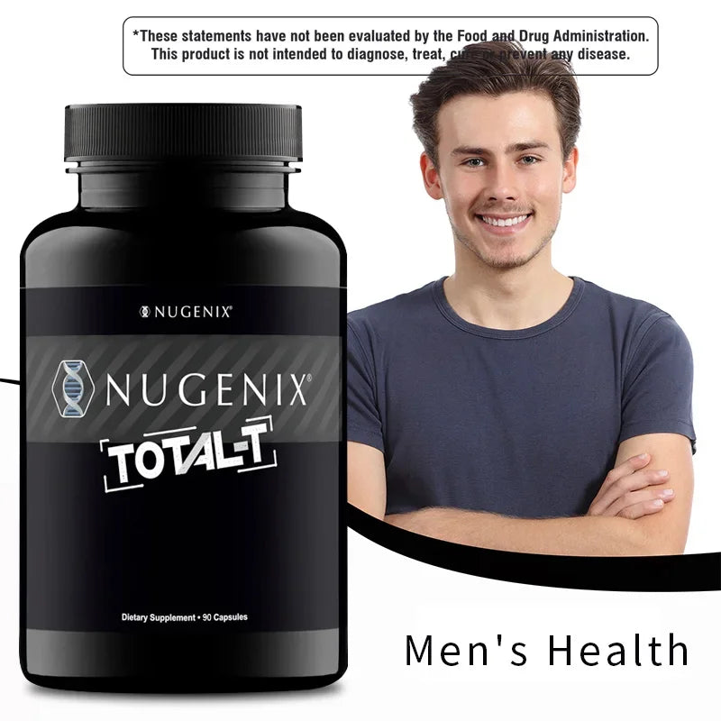 TOTAL-T - Improve Muscle Strength & Growth, Testosterone Booster Supplement for Men - 90 Capsules