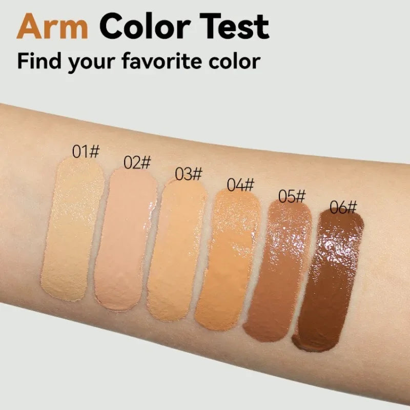 Full Coverage Face Foundation Cream | Oil-Control, Matte, Waterproof, Long-Lasting Base Makeup for Professional Finish