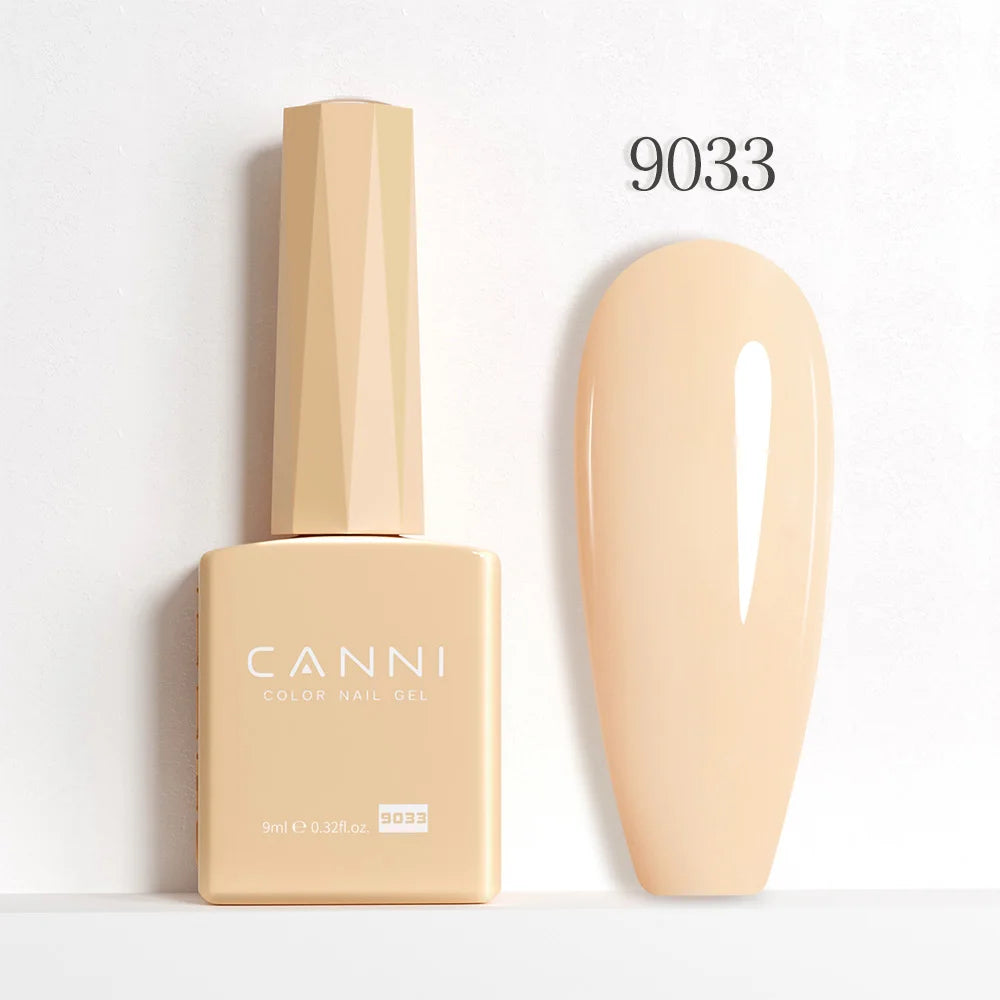 9ml CANNI HEMA/TPO FREE Nude Pink Color Nail Gel Polish Full Coverage Semi Permanent Long Wear Top Coat Venalisa Gel Varnish