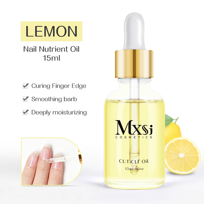 15ML Dried Flower Cuticle Nutrient Oil Nourish Restore Damaged Nails Vitamin Nail Polish Care Oil Soften Moisturizes Strength