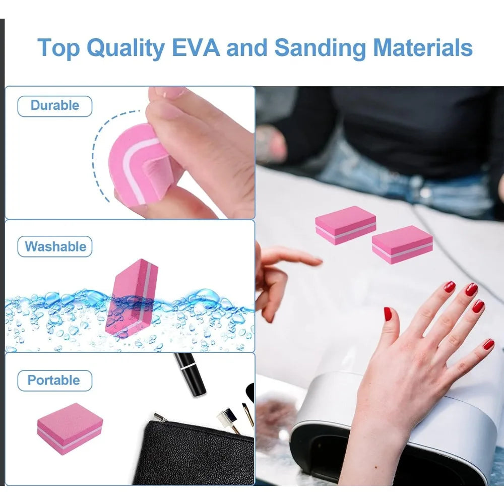 Mini Buffer Block Nail File for Acrylic Nails and Natural Nails, Nail Buffer Block for Nail Polishing Block