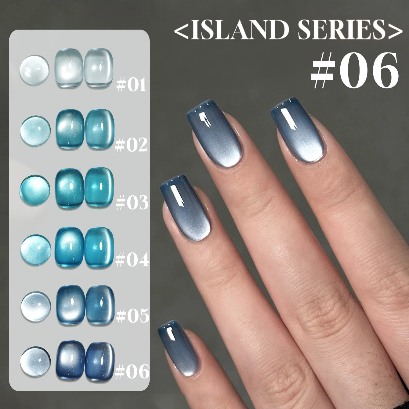 MIANEL1-12pcs 12ML Pink Blue White Green Series With Explosive Glitter Gel Nail Polish, Popular Yun Brocade Diamond Gel Polish