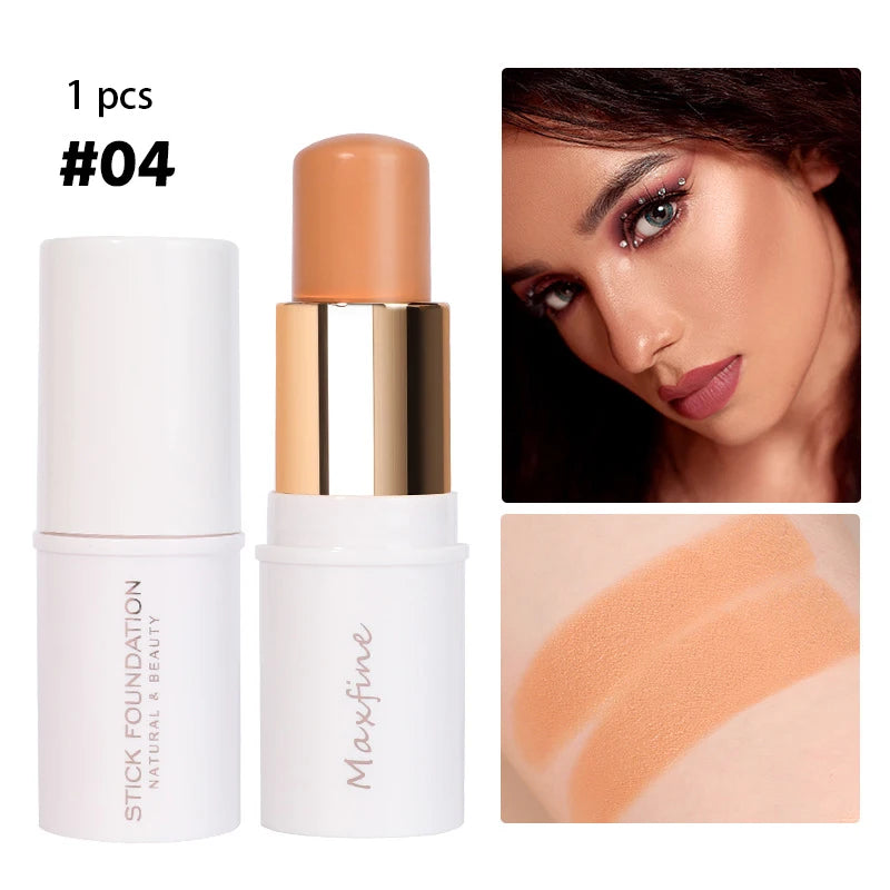 Light Breathable Concealer Foundation Makeup Stick Matte Oil Control Natural Moisturizer Face Foundation Cream Lasting Cosmetic