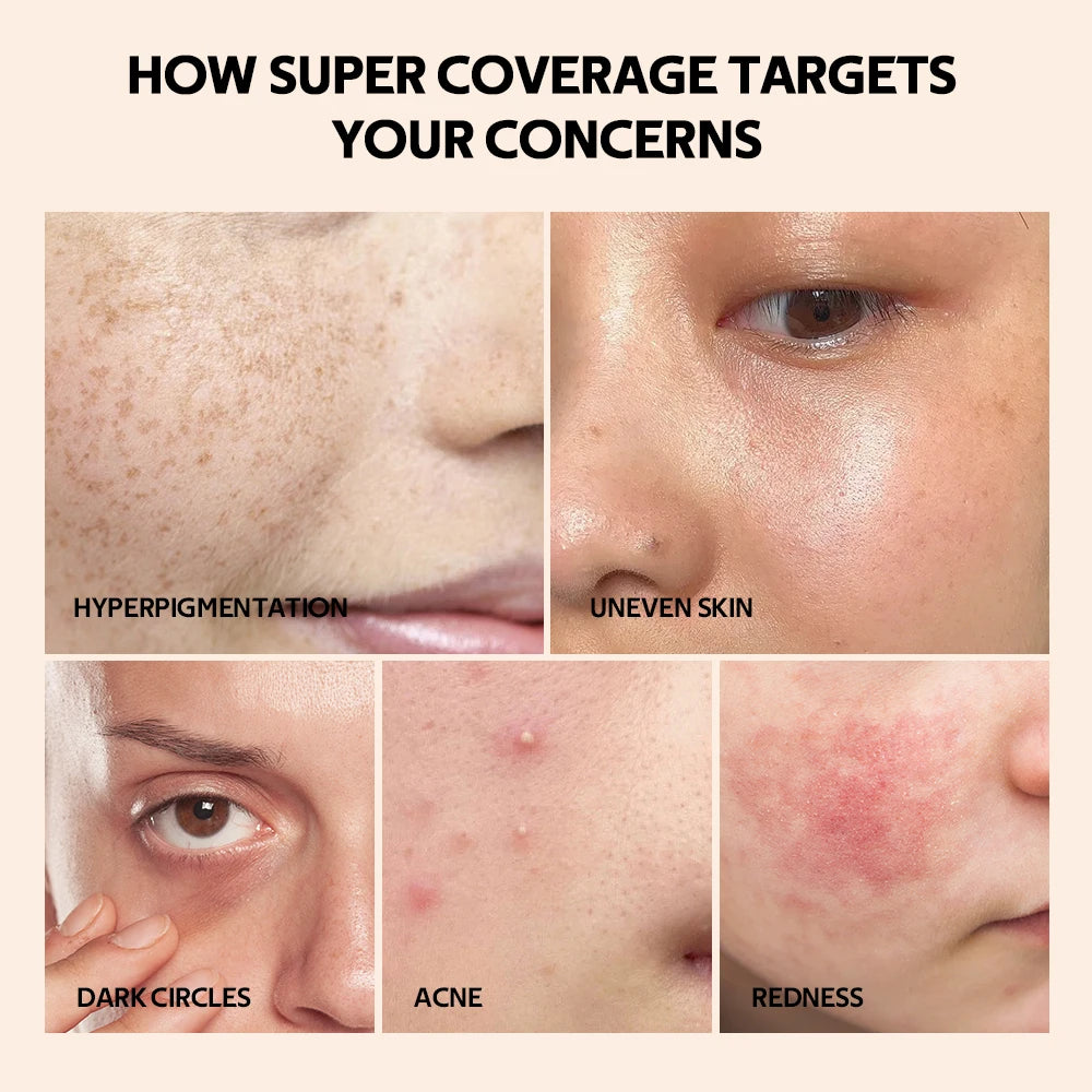 Waterproof Liquid Matte High Coverage Oil Control Circles Foundation Makeup Cosmetics