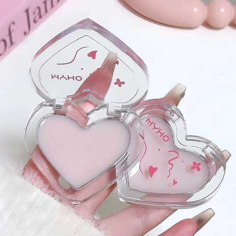 Love Heart Water Light Shimmer Cream Multiuse Natural Rose Pink Blush Clear Transparent Face Brighten Contour Body Highlighter