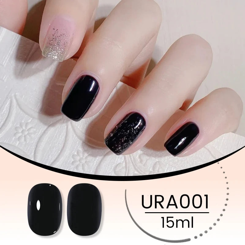 UR SUGAR 15ml Crystal Milky Jelly White Nude Gel Nail Polish Transparent Semi-permanent UV Gel Nail Art Soak Off Gel Varnish
