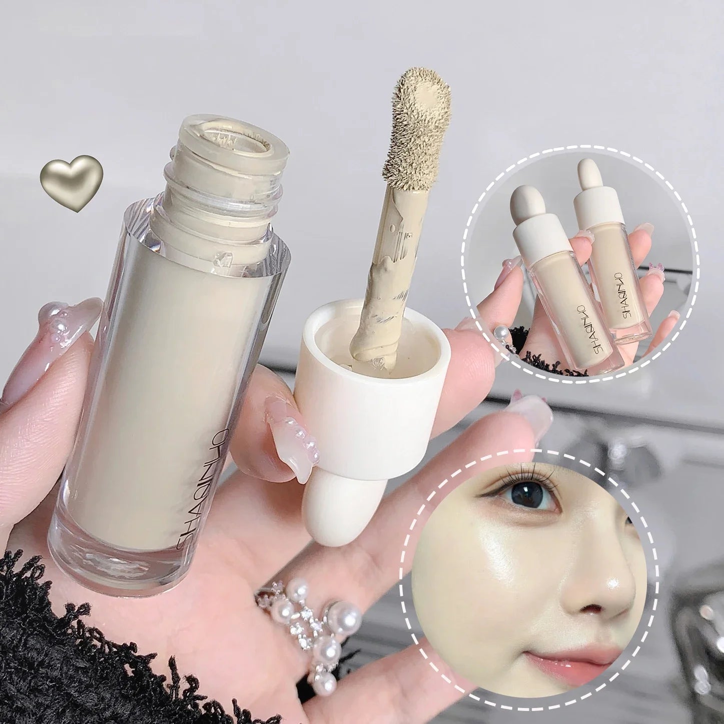 Moisturizing Liquid Contouring Concealer Cream Makeup Waterproof Lasting Cover Acne Dark Circles Foundation Face Korean Cosmetic