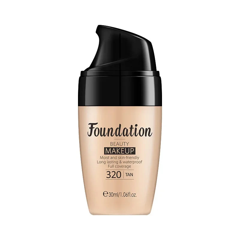 LAIKOU 30ml Liquid Foundation | Moisturizing, Long-Lasting, Natural Brightening Face Base, Smooth Tone Makeup