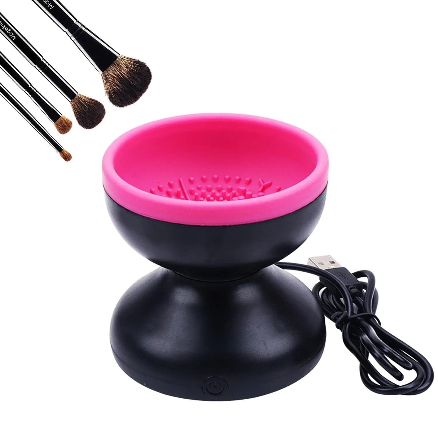 Makeup Brush Cleaner Machine - Electric Silicone Cosmetic Brush Washer & Dryer, Fast Cleaning Tool for Makeup Brushes