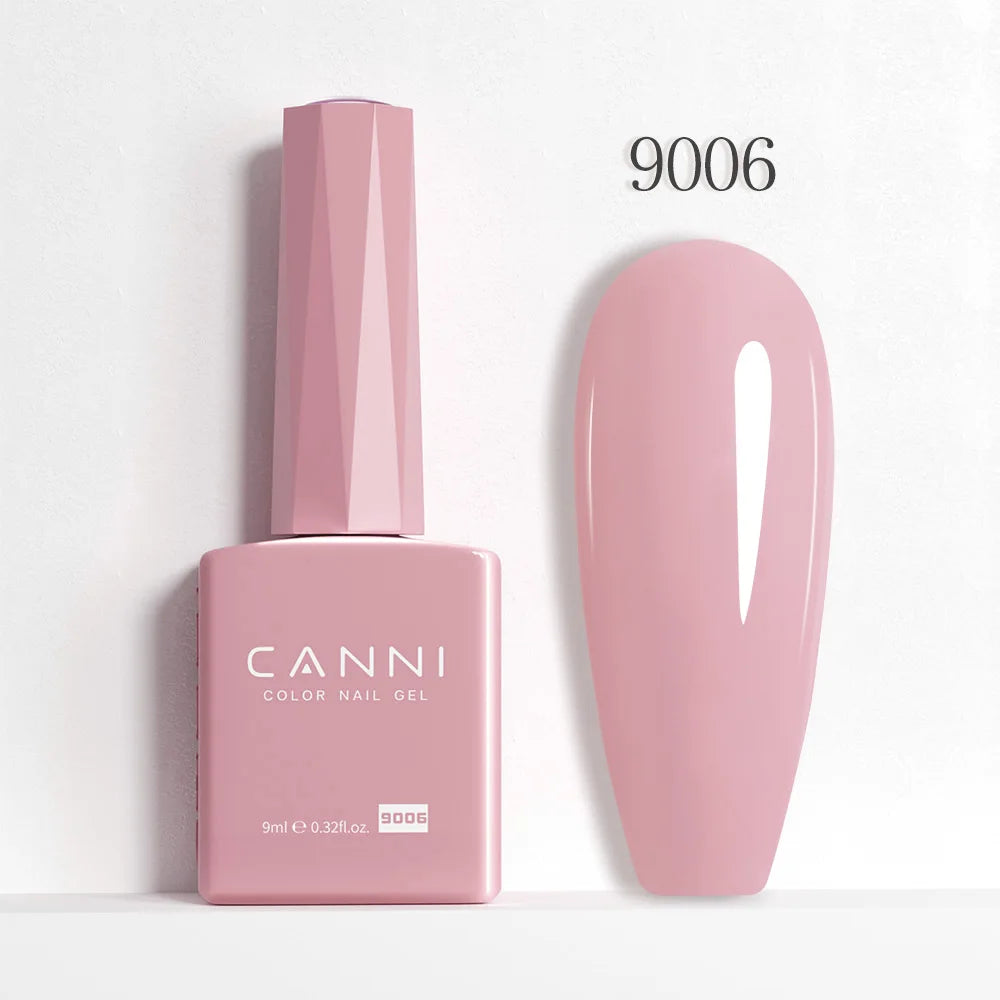 9ml CANNI HEMA/TPO FREE Nude Pink Color Nail Gel Polish Full Coverage Semi Permanent Long Wear Top Coat Venalisa Gel Varnish