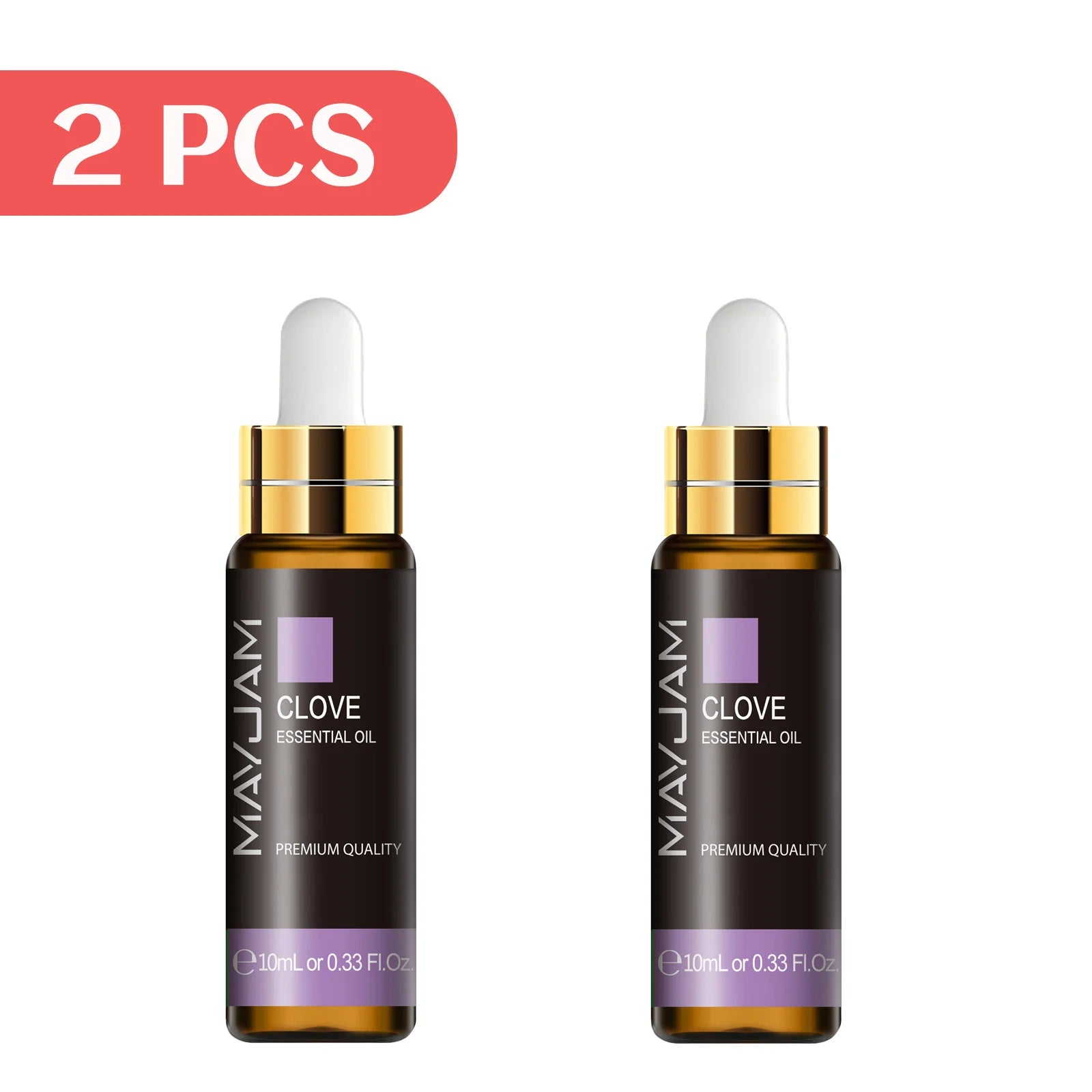 MAYJAM 2pcs Pure Essential Oils with Dropper Sweet Orange Lavender Jasmine Eucalyptus Vanilla Sandalwood Cajeput Vetiver Sage