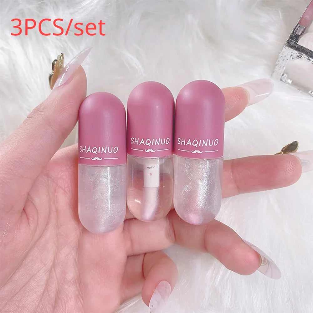 Moisturizing Plumping Lip Oil Color Change Crystal Jelly Lip Glaze Glass Transparent Glitter Lip Gloss Lips Makeup Cosmetics