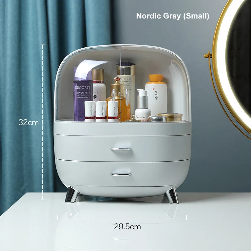 Makeup Container Polish Box Desktop Storage Organizer Makeup Drawer Large Box Cosmetic Capacity Storage Nail Jewelry Organizer