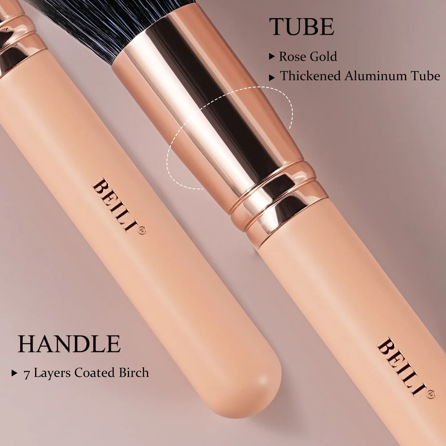 BEILI Pink Makeup Brushes Set Premium Foundation Contour Powder Blush Eyeshadow Highlighter Cosmetics Tool brochas de maquillaje