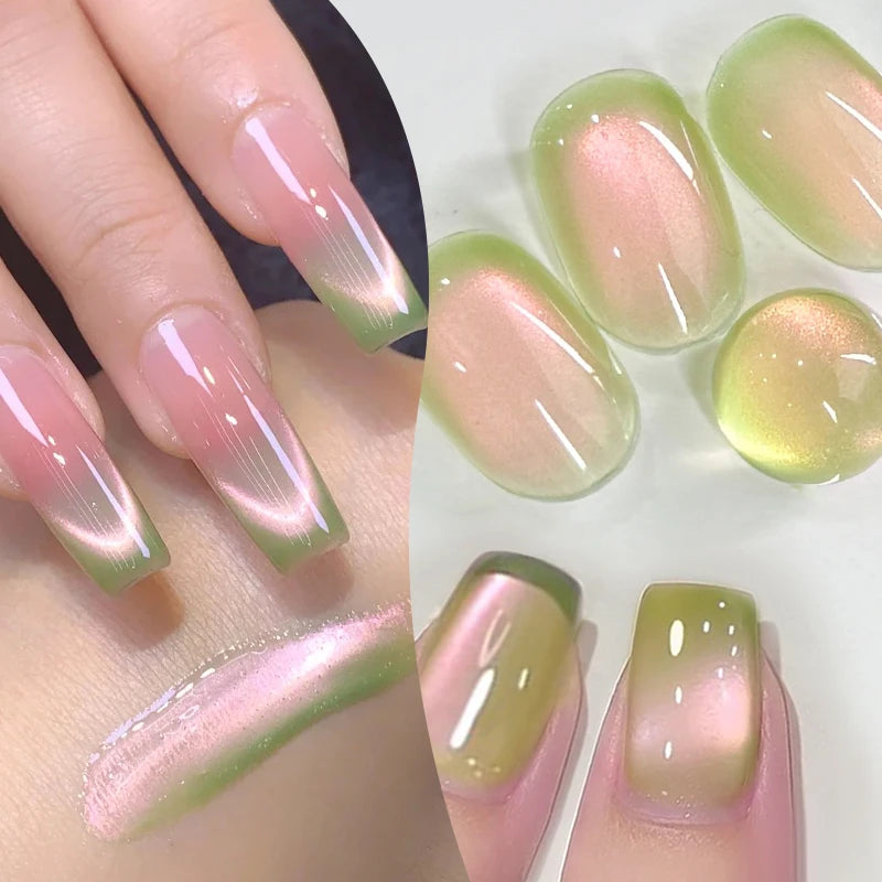 BORN PRETTY 10ml Black Glass Cat Magnetic Gel Nail Polish Silver Gold Glitter Semi Permanent Soak Off UV LED Gel Varnish