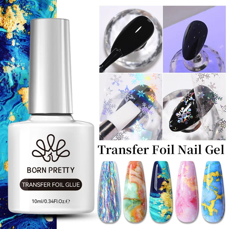 BORN PRETTY 10ml Black Glass Cat Magnetic Gel Nail Polish Silver Gold Glitter Semi Permanent Soak Off UV LED Gel Varnish