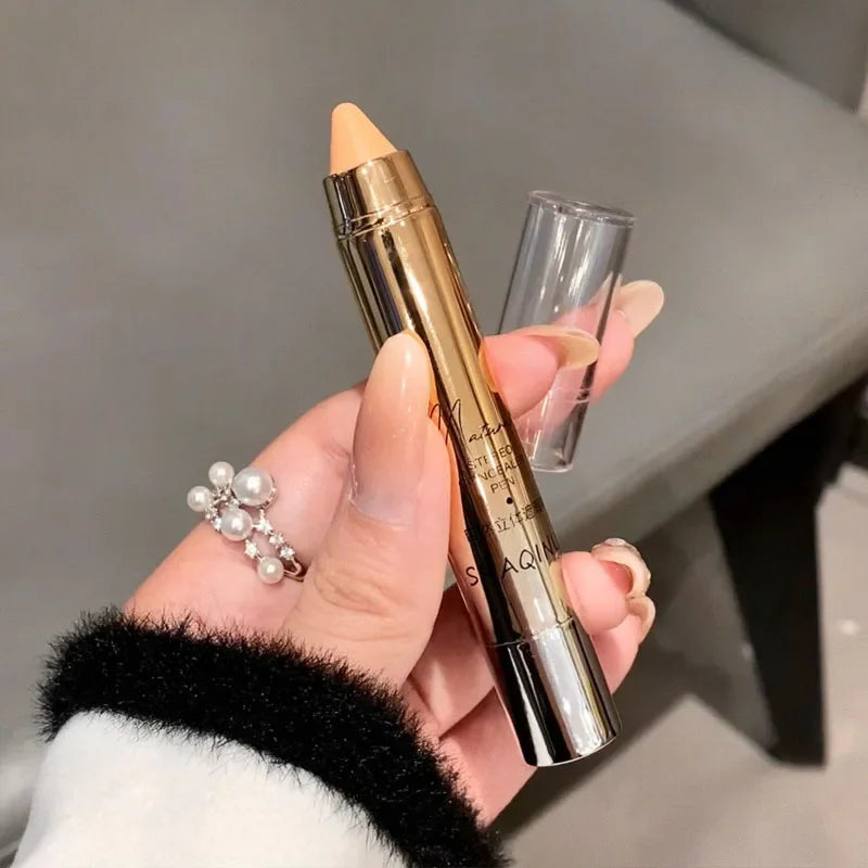 Gold Tube Concealer Pen Natural 3D Face Contouring Crayon Stick Matte Moisturizing Cream Cover Acne Dark Circle Modify Skin Tone