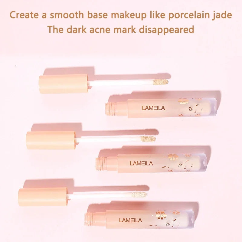 3 Colors Liquid Concealer High Covering Moisturizing Oil Control Foundation Cover Pores Dark Circles Freckle Face Makeup