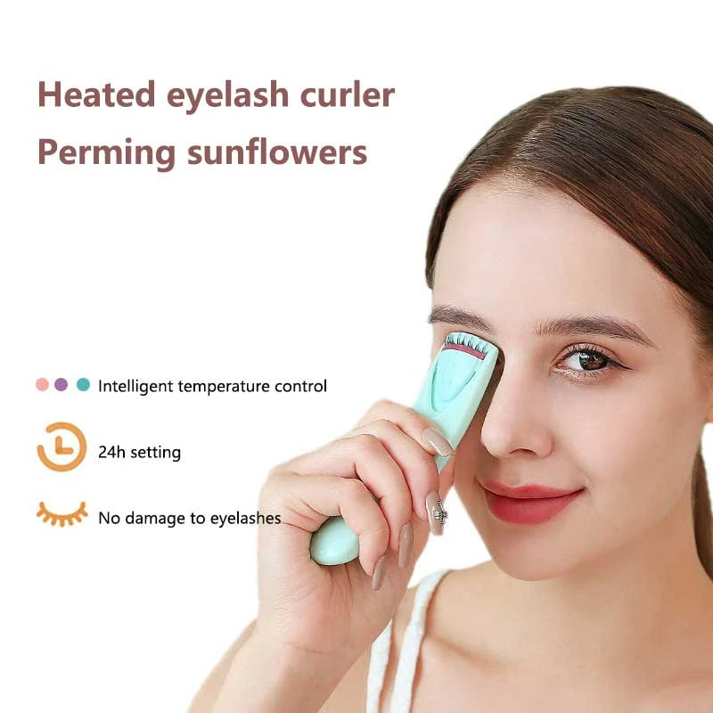 Electric Eyelash Curler Portable 5D Heating Curling Electric Eyelash Curler Safe & Waterproof Long-lasting Styling Makeup Tool