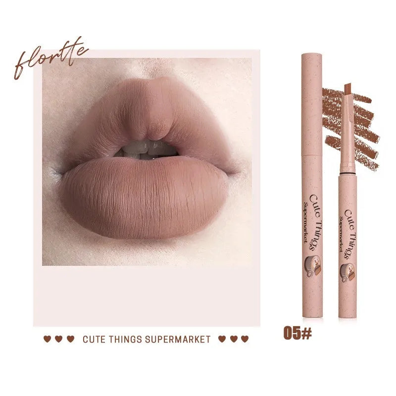 New Slim Lip Liner Long Lasting High Pigments Waterproof Lady Charming Lip Liner Contour Makeup Lipstick Tools FLORTTE